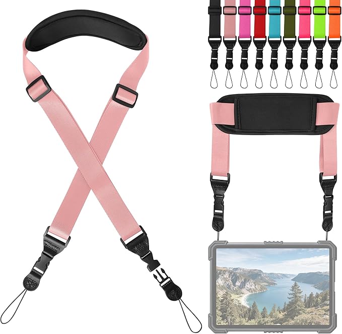 Padded iPad Binocular Camera Shoulder Strap, Nylon Neck Lanyard Strap by Gowjaw