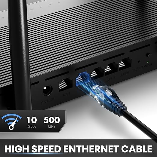 Ultra Clarity Cables Cat 6 Ethernet Cable 10 Feet, Cat6 Patch Cable, High Speed - Image 2