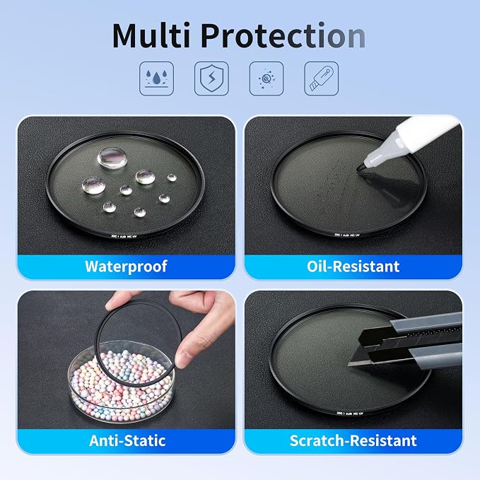 JJC 55mm Ultra-Low Reflectivity UV Filter Lens Protection - Image 6