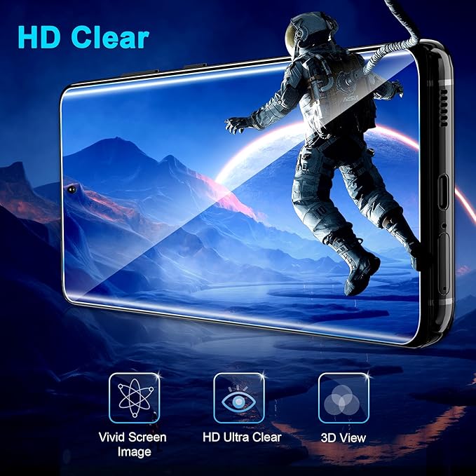 3 Pack Galaxy S20 Screen Protector, HD Clear Tempered Glass, Fingerprint Unlock - Image 6