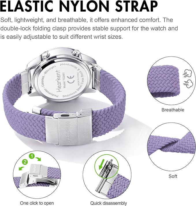 Hearkent Pedometer Watch for Walking Steps and Miles-Men&Women-Step Counter for - Image 7