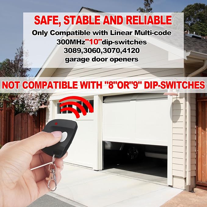 Kingdder 3 Pieces Gate Opener Remote Compatible - Image 3