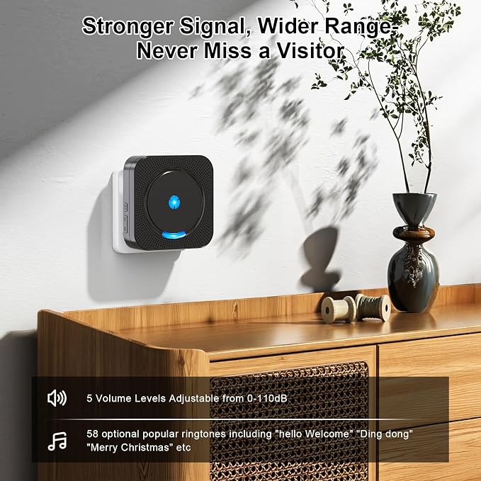 Wireless Doorbell Chime Video Doorbell Extender - Image 3