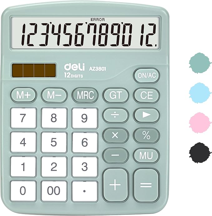 Calculator, Deli Standard Function Desktop Calculators by delioffice