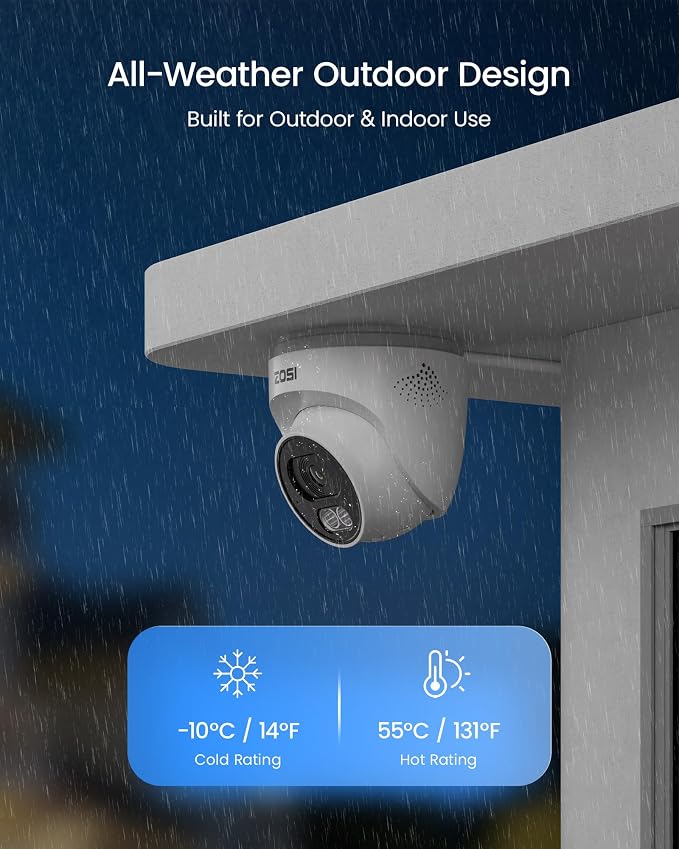 ZOSI C220 8CH 4MP QHD 2.5K PoE Home Security Camera System, 8CH 5MP 3K NVR - Image 4
