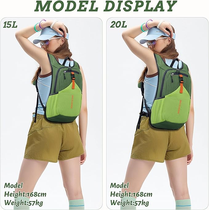 BECOJADDE 15L Small Hiking Backpack - Image 5