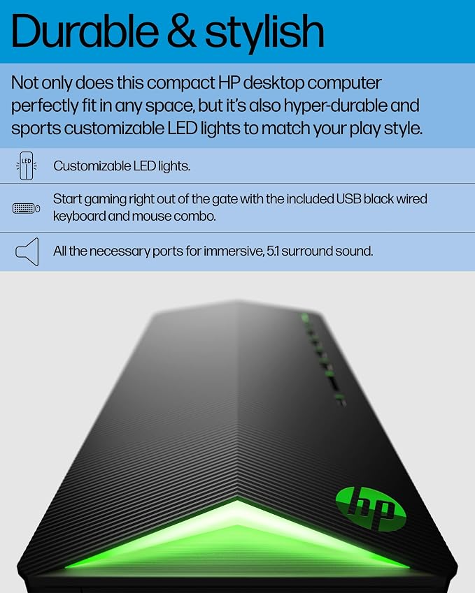 HP 2026 Desktop Tower Computer for Home Office Student, Intel i7-11700F 8-Core, 16GB DDR4 RAM, 256GB PCIe SSD, WiFi 6, Keyboard & Mouse, Windows 11 Home-Ready for Work, Business Family Use, Jet Black - Image 6