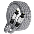 Kxable Optical Audio Cable 15 FT, Digital Audio Cable, Toslink Fiber Optic Cord by Kxable