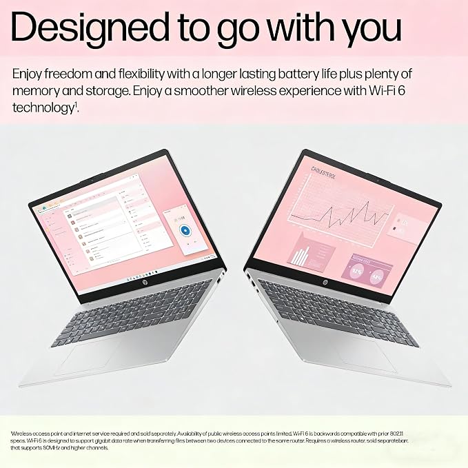 HP Essential 15.6" Laptop, 2026 Edition, 8GB RAM, 256GB SSD, Win11 | Intel 4-Core CPU, Everyday Student Computer, WiFi 6, Long Battery Life, Thin & Light PC for Business, Home Entertainment - Image 4