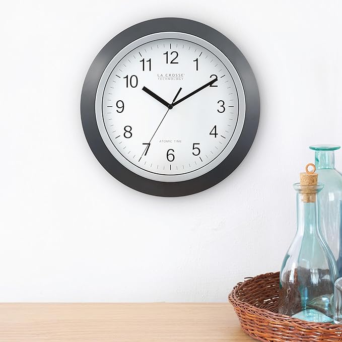 La Crosse Technology WT-3129B 12 Inch Atomic Analog Wall Clock - Image 3
