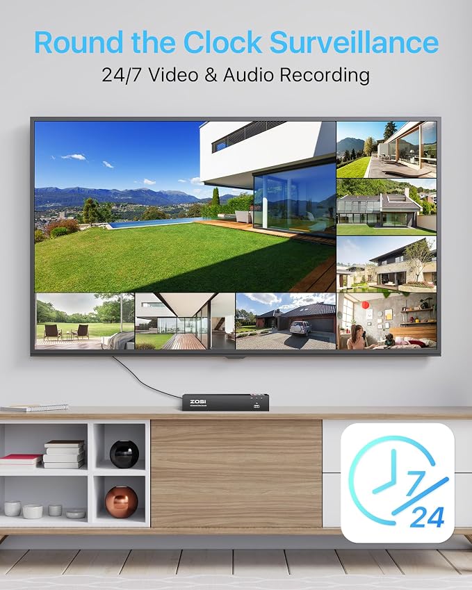 ZOSI 4K Spotlight PoE Security Camera System - Image 5