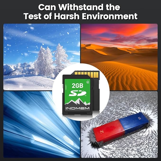INDMEM 2GB SD Card, 2 Pack 2GB Class 4 Flash Memory Card 2G SLC Standard Secure - Image 4