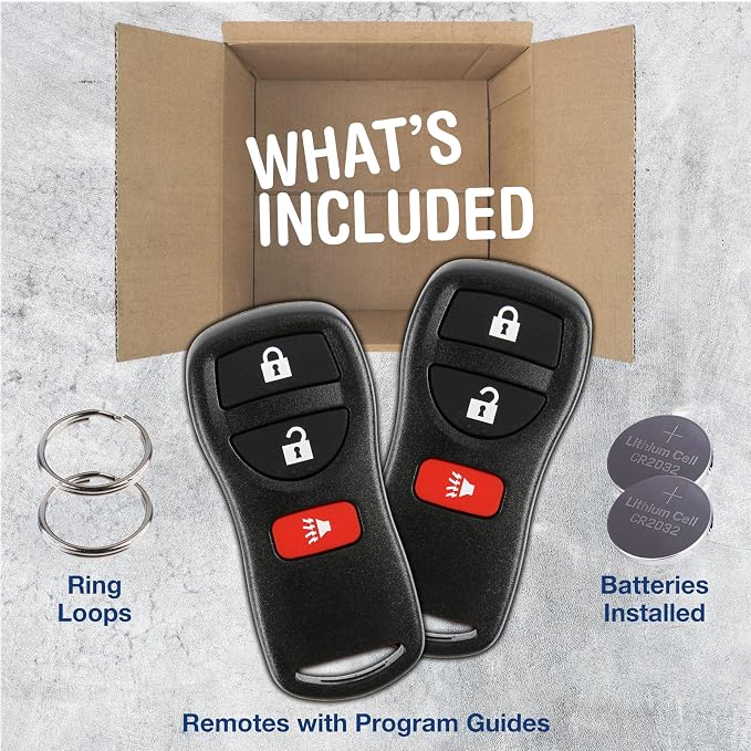 2X KeylessOption Key Fob for 2002 2003 2004 2005 2006 2007 2008 2009 2010 2011 - Image 3