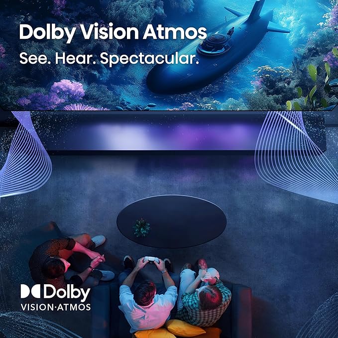 Hisense 50" E6 Cinema Series Hi-QLED 4K UHD Smart Fire TV (50E6QF) - AI Light Sensor, Dolby Vision · Atmos, Voice Remote with Alexa, Motion Rate 120, HDR 10+ Adaptive, Game Mode Plus - Image 7