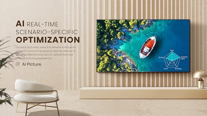 Hisense ULED 4K Premium 55U6H Quantum Dot QLED Series 55-Inch Smart Google TV, Dolby Vision Atmos, Voice Remote, Compatible with Alexa (2022 Model), Black - Image 13