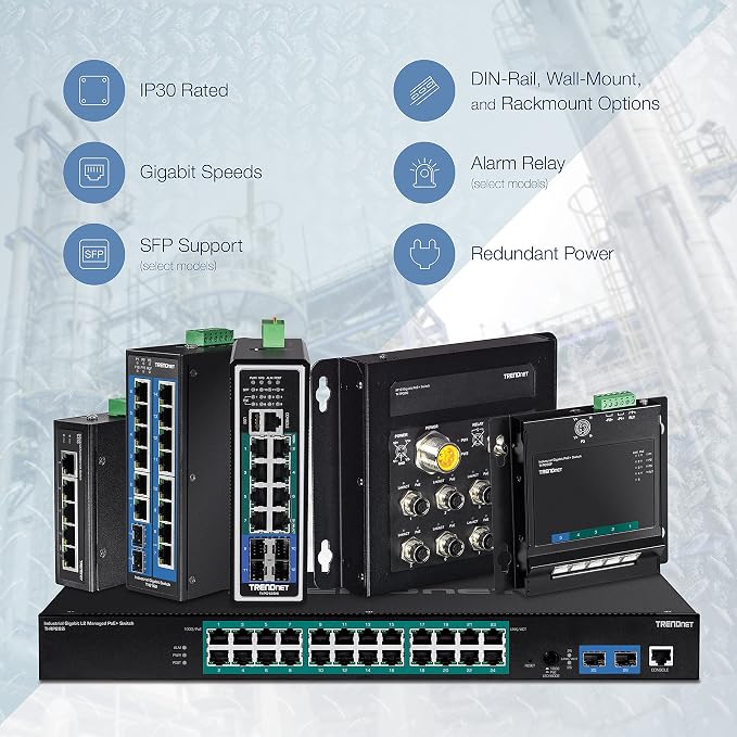 TRENDnet 10-Port Industrial Gigabit L2 Managed DIN-Rail Switch, 8 X Gigabit - Image 7
