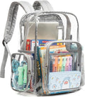 J.CARP Clear Bag Heavy Duty Backpack Durable Transparent See Through Bag by JCARP
