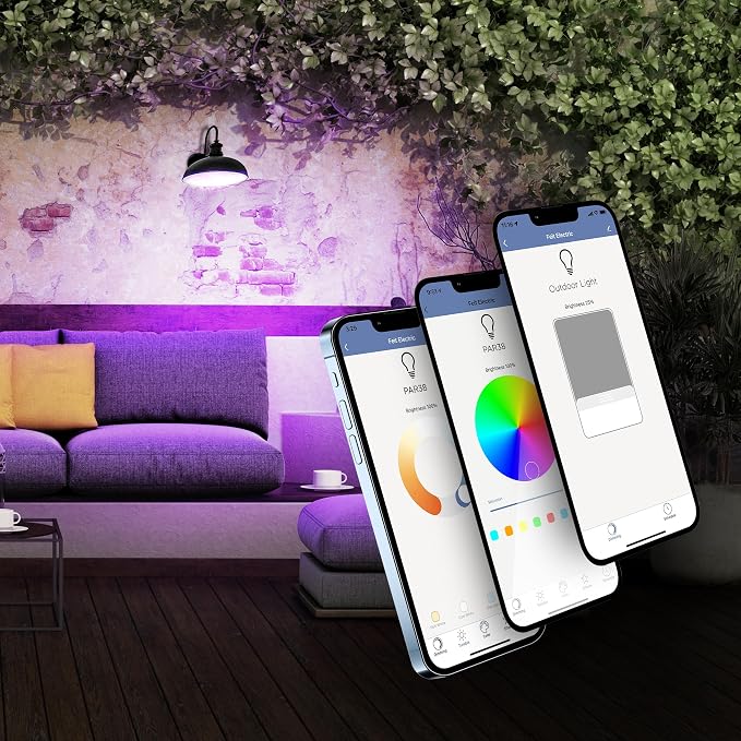 Feit Electric PAR38/RGBW/CA/AG 90 Watt Equiv, 2.4 GHz WiFi Only, No Hub Required - Image 4