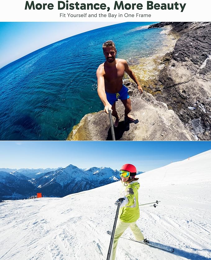 AKASO 63"/160cm Selfie Stick Extendable Tripod Stand Action Camera Accessories - Image 4