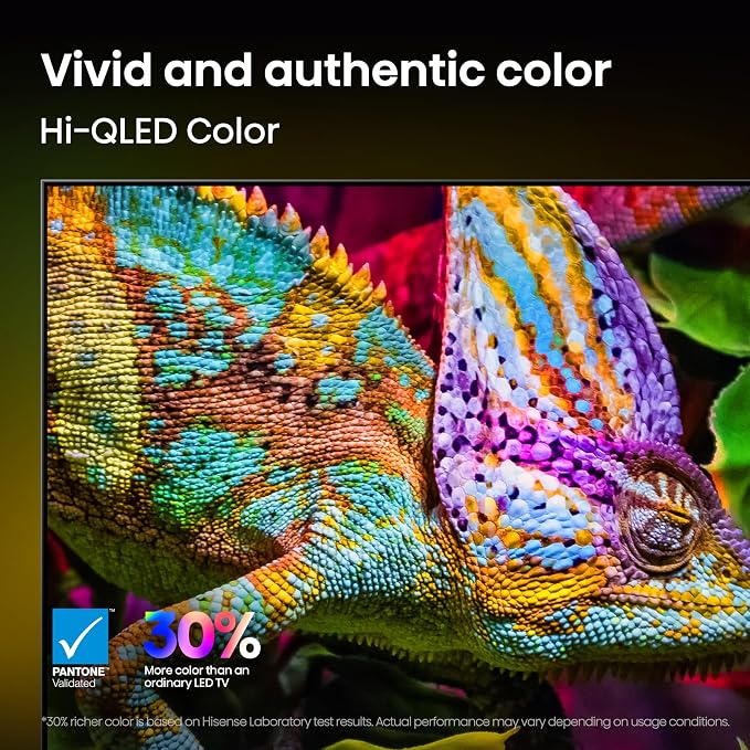 Hisense 65" U6 Pro Series Mini‑LED ULED 4K UHD HDR Gaming AI Smart Fire TV (65U6SF Pro, 2026 New) – Hi-QLED, Native 144Hz, Motion Rate 480, Dolby Vision IQ · Atmos, HDR10+, Glare-Free, Alexa+ - Image 10