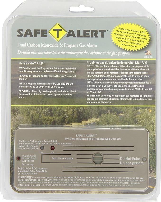 Safe-T-Alert by MTI Industries 35-742-BR 35 Series Dual LP/CO Alarm - Image 2