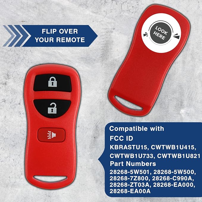 KeylessOption Key Fob for 2002 2003 2004 2005 2006 2007 2008 2009 2010 2011 - Image 5