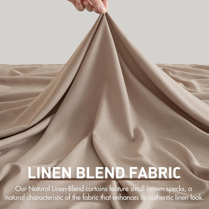 Memory Trained Pinch Pleated Curtains 90 Inches Long, Viral Linen Pinch Pleat - Image 6