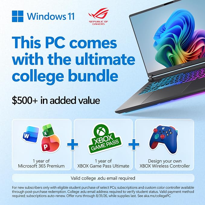 ASUS ROG Strix G16 (2025) Gaming Laptop, 16” FHD+ 16:10 165Hz/3ms, NVIDIA® GeForce RTX™ 5060, Intel® Core™ i7 Processor 14650HX, 16GB DDR5, 1TB Gen 4 SSD, Wi-Fi 7, Windows 11 Home, G615JMR-AS74 - Image 2