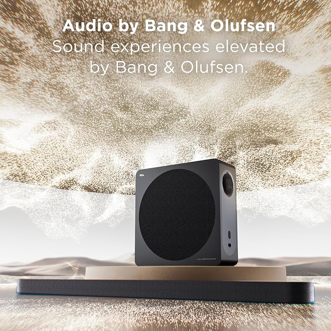 TCL Design Series Bang & Olufsen A65K | 3.1 Sound Bar with Wireless Subwoofer for Smart TV | Ultra Slim Dolby Atmos DTS:X AI Calibration | 460W Bluetooth Home Theater Audio System | 2026 Model - Image 4