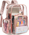 J.CARP Clear Bag Heavy Duty Backpack Durable Transparent See Through Bag by JCARP