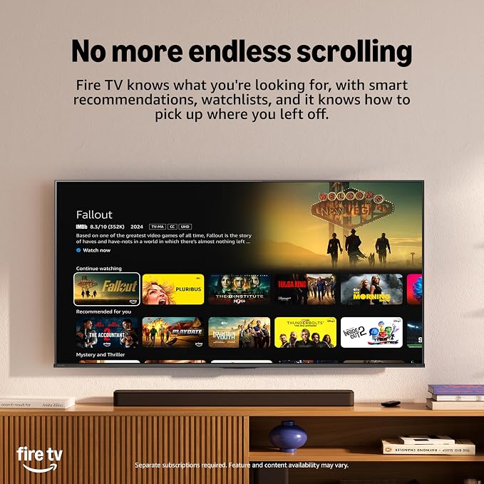 Hisense 100" U6 Pro Series Mini‑LED ULED 4K UHD HDR Gaming AI Smart Fire TV (100U6SF Pro, 2026 New) – Hi-QLED, Native 144Hz, Motion Rate 480, Dolby Vision IQ · Atmos, HDR10+, Glare-Free, Alexa+ - Image 14
