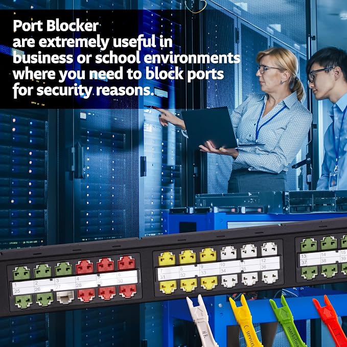 NTW RJ45 Port Blocker & Dust Cover, Network & Ethernet Port Protector, Secure - Image 5