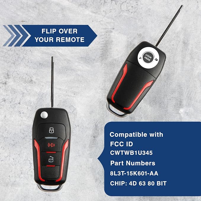 2X KeylessOption Key Fob for 1998 1999 2000 2001 2002 2003 2004 2005 2006 2007 - Image 5