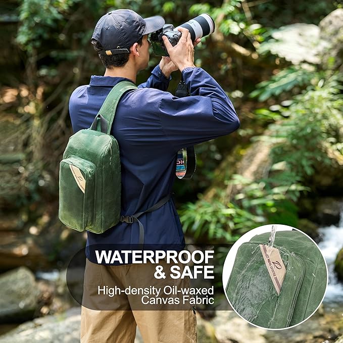 Padwa Lifestyle Green Crossbody Camera Bag - Image 3