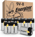 Energizer Alkaline Power 9 Volt Batteries, Long-Lasting Alkaline 9V Batteries by Energizer
