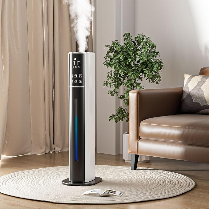 9L/2.5Gal Humidifier, Top Fill Quiet Cool Mist Humidifiers for Bedroom, Covers 550ft²,100H Runtime, 3 Mist Modes Humidifier Large Room, Home, Office, Plants with essential oil diffuser - Image 2