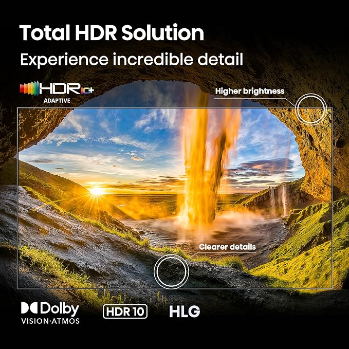 Hisense 65" E6 Cinema Series Hi-QLED 4K UHD Smart Fire TV (65E6QF) -AI Light Sensor, Dolby Vision · Atmos, Voice Remote with Alexa, Motion Rate 120, HDR 10+ Adaptive, Game Mode Plus - Image 6