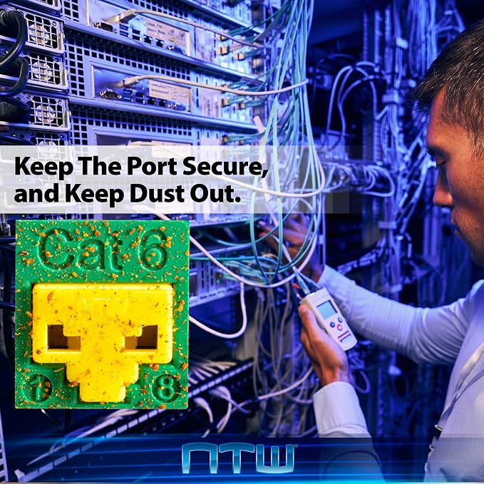 NTW RJ45 Port Blocker & Dust Cover, Network & Ethernet Port Protector, Secure - Image 7