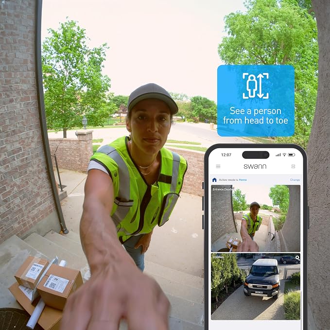 Swann Evo Wireless Video Doorbell Black - Image 4