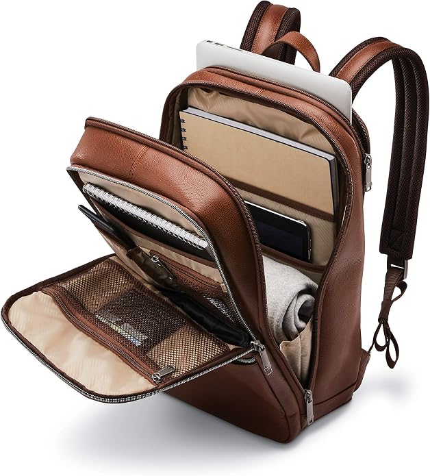 Samsonite Classic Leather Slim Backpack - Image 6