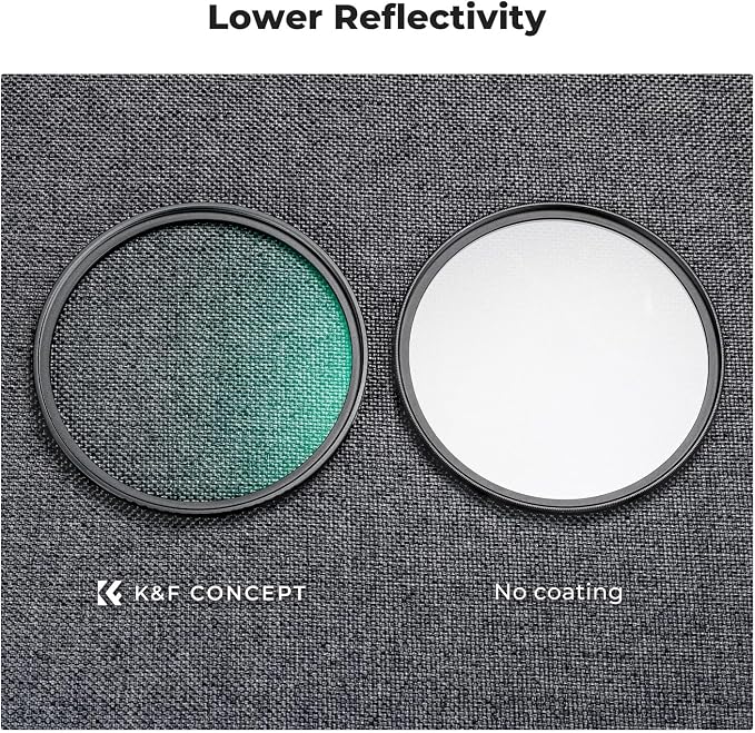 K&F CONCEPT 52mm Black Diffusion 1/4 Filter Mist Cinematic Effect Filter - Image 5
