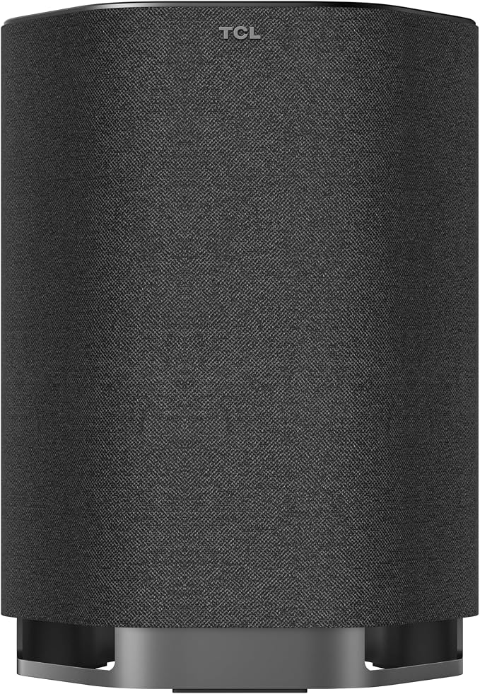 TCL Z100 Wireless Immersive 3D Home Theater Subwoofer QM6K, QM7K, QM8K, QM9K & X11L | Dolby Atmos Deep-Bass, Room-Filling Sound | Flexible Placement & Modern Design | Latest Model by TCL