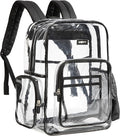 J.CARP Clear Bag Heavy Duty Backpack Durable Transparent See Through Bag by JCARP
