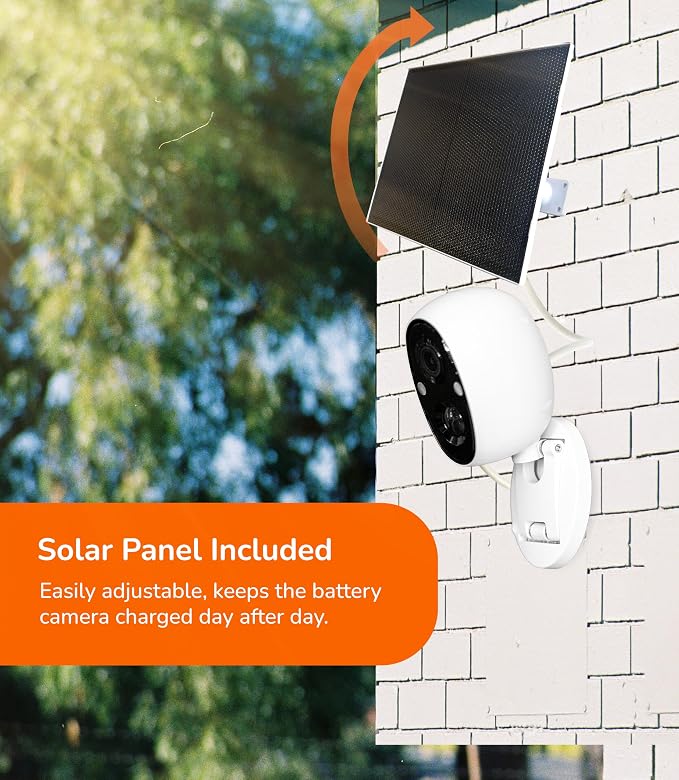 SensForge 2.5K Solar Powered Indoor/Outdoor Battery Camera, Dual-Band WiFi - Image 3