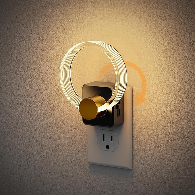 JandCase Night Light, Night Lights Plug into Wall, Dimmable Nightlight by JandCase