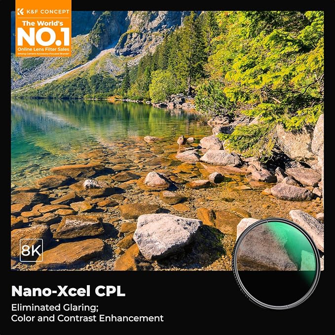 86mm Circular Polarizers Filter, K&F CONCEPT 86MM Circular Polarizer Filter HD - Image 2