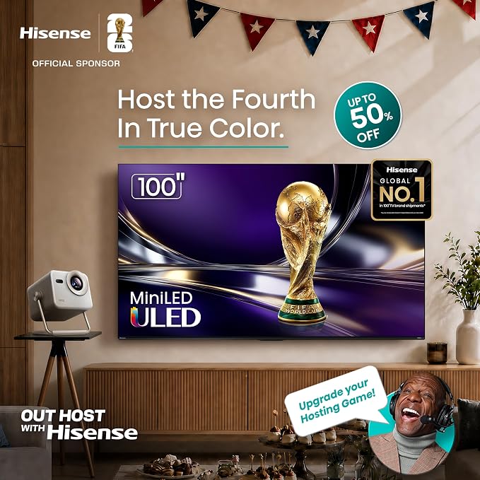 Hisense 65" U7 Mini-LED ULED 4K UHD Best Premium Gaming Smart Google TV (65U7SG, 2026 NEW) - Hi-QLED, Native 165Hz, VRR 330, HDR10+, Dolby Vision IQ · Atmos, IMAX Enhanced, Anti-Reflection, 2.1.2 Ch - Image 2