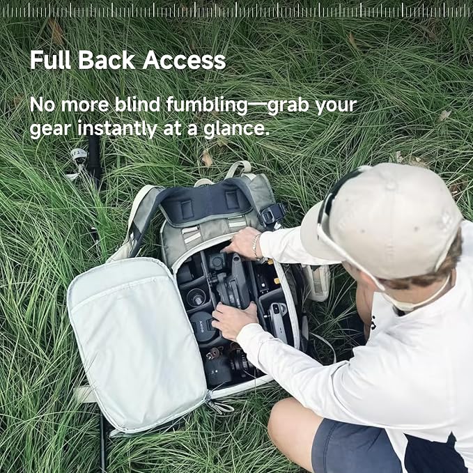 VSGO Pocket Ranger Expandable 35L-43L Photography & Outdoor Backpack – 35L - Image 2