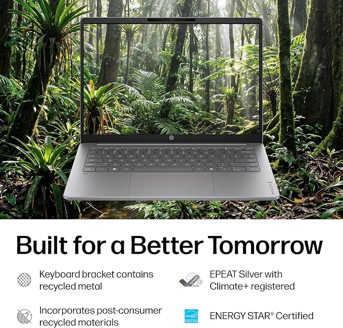 HP OmniBook 3 14 inch Next Gen AI PC, 2K Display, Snapdragon X X1-26-100, 16 GB RAM, 256 GB SSD, Qualcomm Adreno GPU, Windows 11 Home, Nouvelle Silver, 14-hz0288nr - Image 13