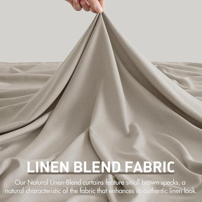 Memory Trained Pinch Pleated Curtains 90 Inches Long, Viral Linen Pinch Pleat - Image 6